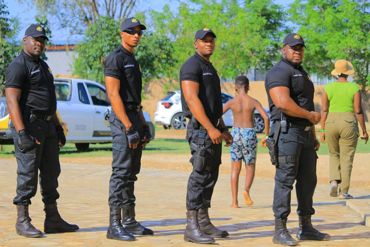 Four Mahosi officers posted at a public event